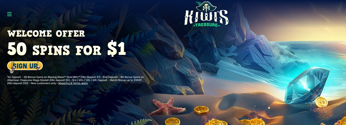 KiwiTreasure Welcome Offer